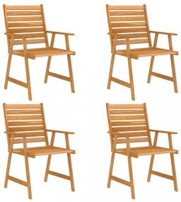 5 darabos tömör akácfa kerti étkezőszett