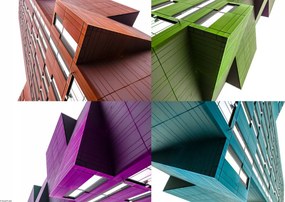 Poszter 45x30cm Régi adótorony, színes, Assaf Frank