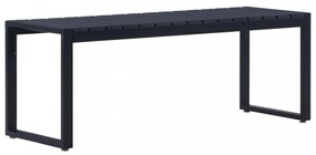 fekete polisztirol lemez kerti pad 120,5 cm