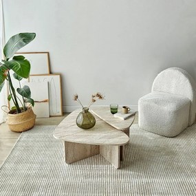 Ballare Travertine dohányzóasztal szett, 2 db