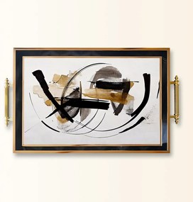Üveg tálca, 38×24 cm – TPA9836