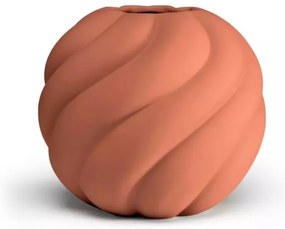 Twist Ball váza, 20cm, tégla - COOEE