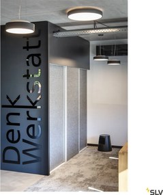 SLV 1001878 MEDO Kerek Mennyezeti Lámpa Fekete LED IP20