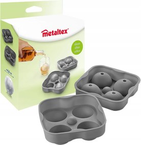 Márkás Jégforma 4 Nagy Gömb ÁTM.4,5cm Whisky Kancsóhoz Swiss