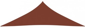 terrakotta háromszögű oxford-szövet napvitorla 3 x 3 x 4,24 m