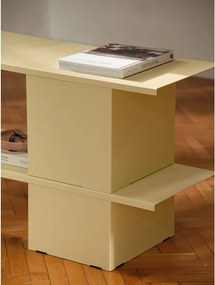 Sárga fém polcos állvány 160x57x37 cm Hes – noo.ma