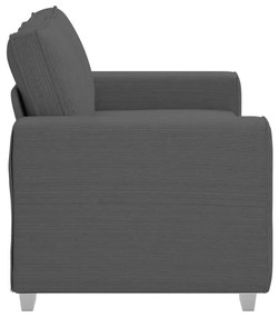 sötétszürke kordbársony szövet loveseat kanapé 120 cm