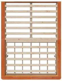 Ágykeret tárolóval Viaszbarna 120 x 190 cm faszínű