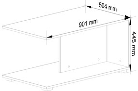 Dohányzóasztal Palak V (wenge). Akció -9%. 1068797