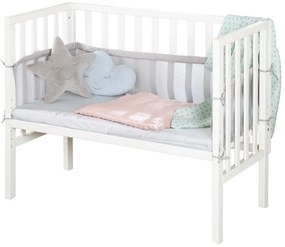 Fehér babaágy 90x45 cm – Roba