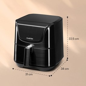 AeroVital Deluxe, forrólevegős fritőz, 1700 W, 5,4 l, rozsdamentes acél
