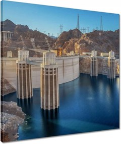 Vászonkép 50x50 Gát Tájkép