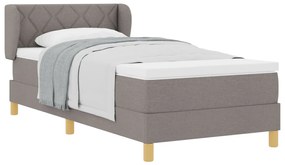Boxspring Ágy Matracra Taupe Színben, 90x200 cm, Szövet