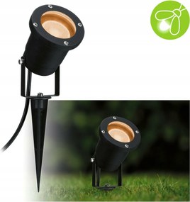 Paulmann Led spot kerti lámpa 92mm 2200K IP65 fekete, nem vonzza a rovarokat