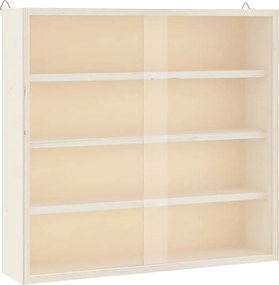 vidaXL fa gyűjtő vitrin ajtókkal 40x8,5x37 cm