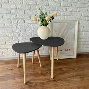 Dohányzóasztal fehér 60x40x60cm FUR1878-1