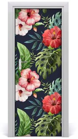 Ajtó méretű poszter Hawaii mintás 85x205 cm