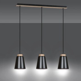 Emibig modern skandináv függeszték bolero fekete emi442/3
