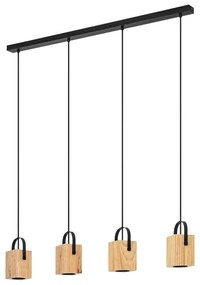 Eglo 43748 - LED Csillár zsinóron AYLES 4xGU10/3W/230V