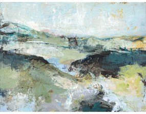 Kép kézzel festett részletekkel 118x90 cm Green Mountain – Malerifabrikken