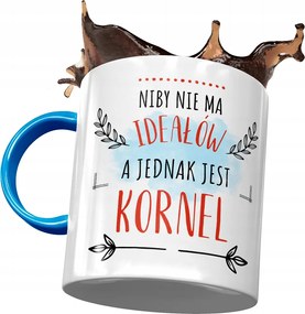 Kék bögre Kornél Kollégáknak Ajándék Nyomtatott Fotóval