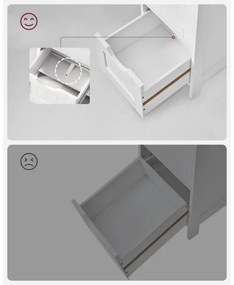 ZARA fehér szekrény