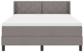 Boxspring Ágy Matrac Közepes Szürke - 160 x 200 cm Szövet