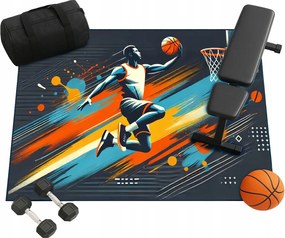 3D BasketBall szőnyeg 120x170 cm játékos szobába