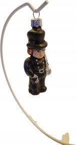 KarĂĄcsonyfa gömb ĂŒveg alakĂș kĂ©mĂ©nyseprĆ