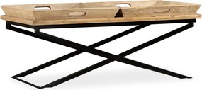 vidaXL tömör mangófa dohányzóasztal 110 x 55 x 42 cm