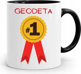 Fekete Bögre Földmérőnek Első Számú Ajándék fényképes nyomattal