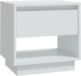 vidaXL fehér forgácslap éjjeliszekrény 45 x 34 x 44 cm
