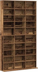 vidaXL CD szekrény polcokkal Régi fa 101 x 23 x 177,5 cm Faanyag