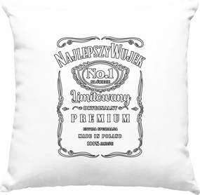 Párna Legjobb bácsi No.1 Fehér