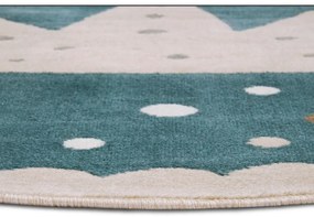 Kék gyerek szőnyeg ø 100 cm Crown – Hanse Home