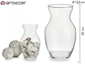 Modern üveg váza  20 cm