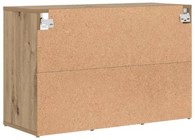 Cipősszekrény kézműves tölgy 77.5 x 30 x 51 cm Faanyag
