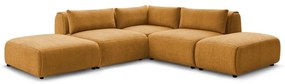 Mustársárga sarokkanapé (variálható) Jeanne – Bobochic Paris