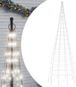 vidaXL hideg fehér LED karácsonyfa zászlórúdra 550 LED 300 cm
