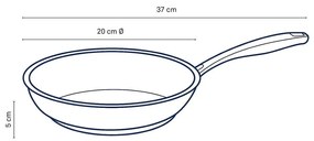 Flavoria rozsdamentes acél sütőserpenyő, ø 20 cm - Kela