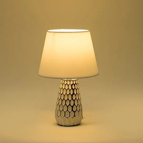 Asztali lámpa 1xE14/40W/230V fehér/ezüst