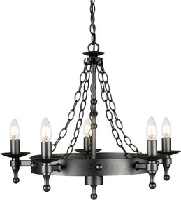 Elstead Lighting WARWICK WR5-GRAPHITE Csillár 5x60W/E14