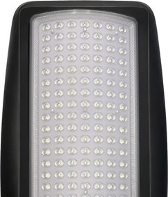 LED dimmelhető napelemes utcai lámpa érzékelővel VENICE 100W/6000 mAh IP65 fekete + távirányító