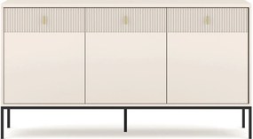 Komód 154 cm széles, bordázott fronttal kasmír színben – MARCOS