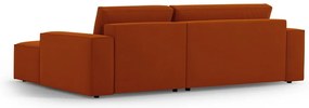 Téglavörös kinyitható sarokkanapé (jobb oldali) Jodie – Micadoni Home