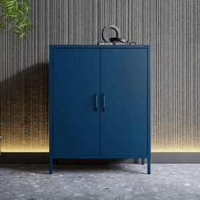 Szafka z półkami VITO, 800 x 1015 x 400 mm, Modern: granatowa