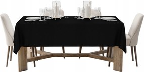 Fekete Abrosz 140x260 Vastag Matt Sima Univerzális Asztalra