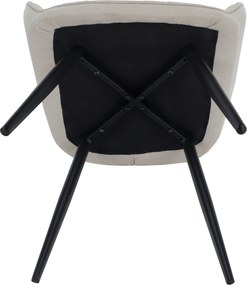 Design fotel, bézs/fekete, MARKEN