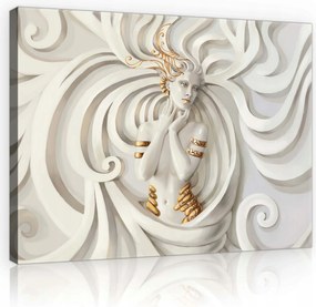 Vászonkép 100x75 Arany Harmónia Relief absztrakt hálószoba stílus