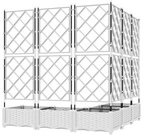 Rácsos Cserép 5 db Fehér 120x120x125.5 cm